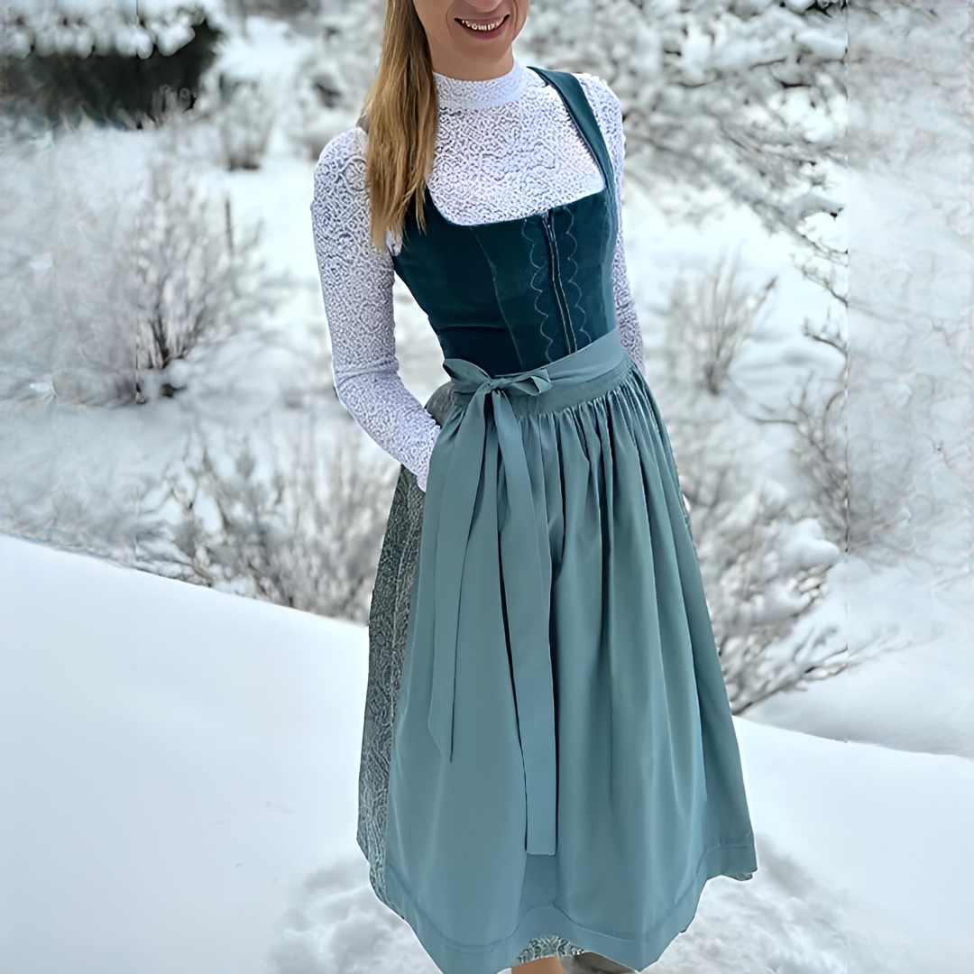 Muriel - Elegancki dirndl na Oktoberfest dla kobiet (bez podszewki)