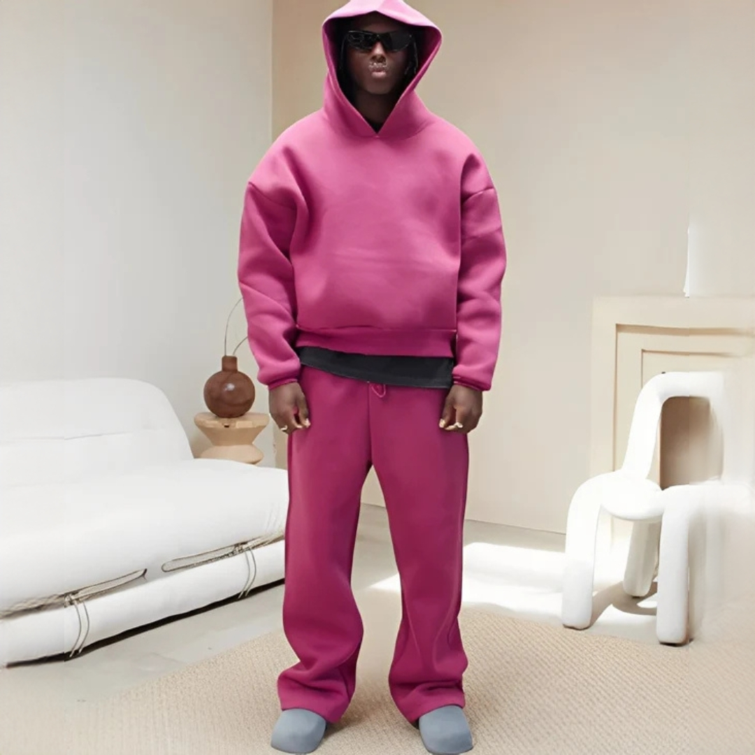 Marlon - Oversize zestaw z kapturem i spodniami