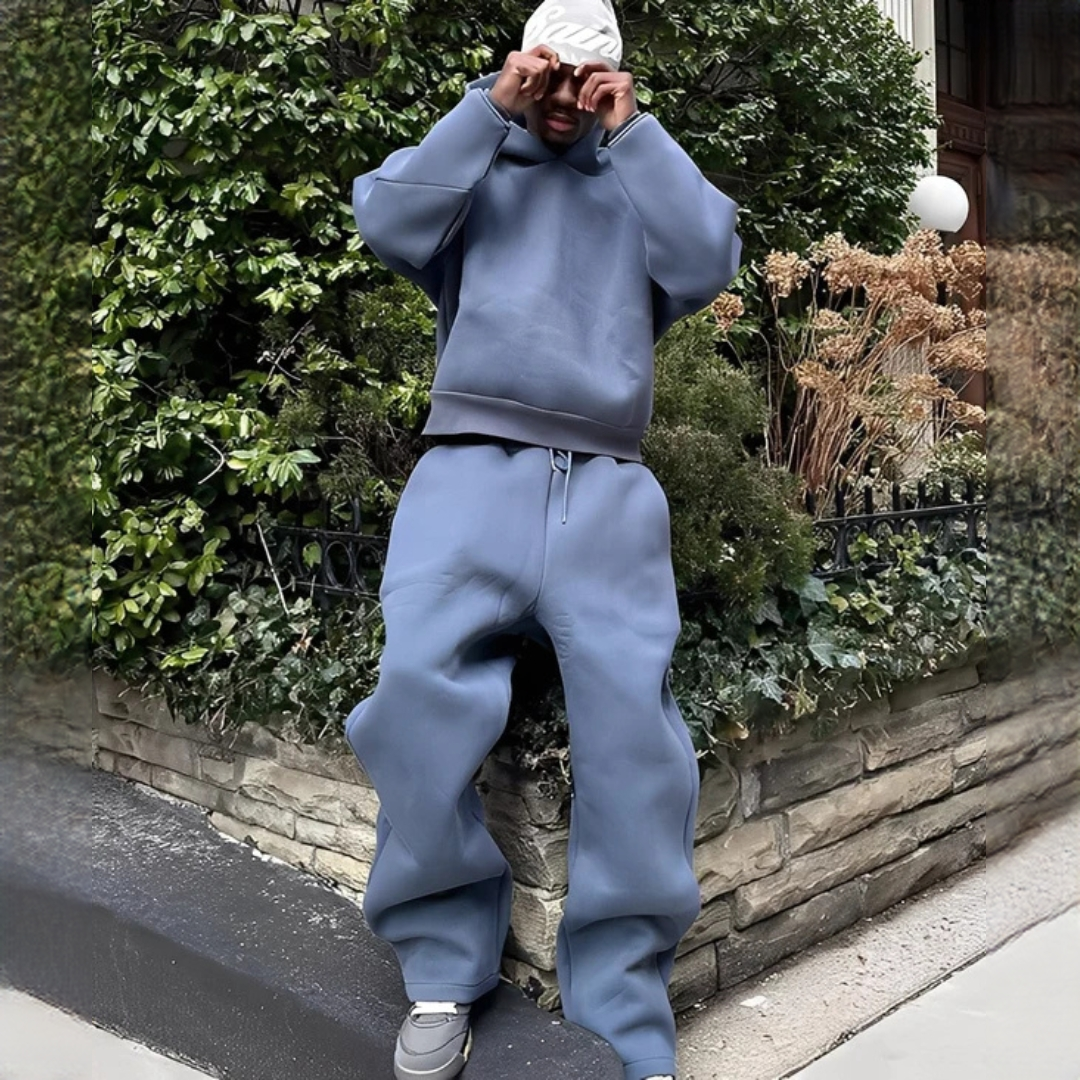 Marlon - Oversize zestaw z kapturem i spodniami