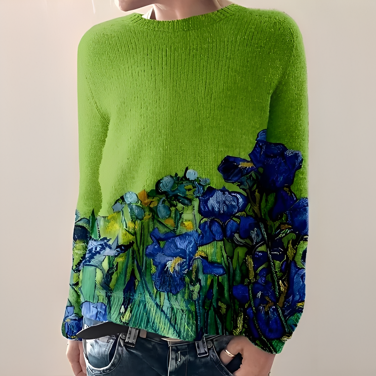 Liliane - Stylowy sweter z okrągłym dekoltem