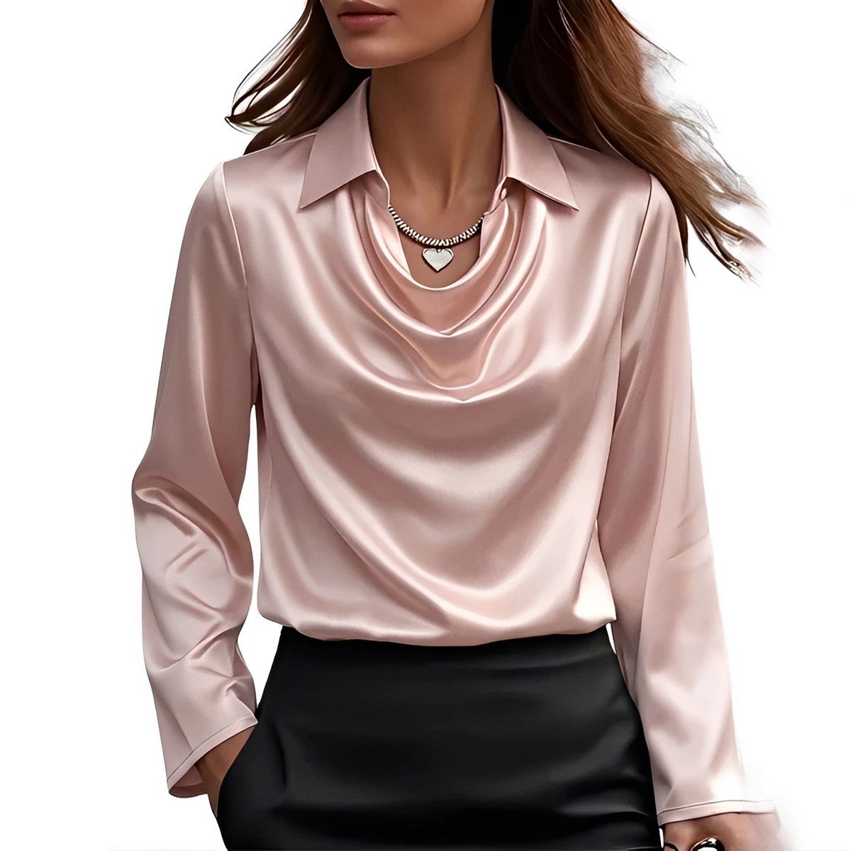 Dynah - Elegancka bluzka z długim rękawem