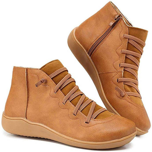 Afra – Vintage Sznurowane Botki
