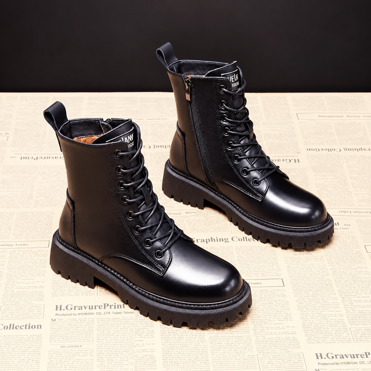 Delphine – Czarne Buty Zimowe