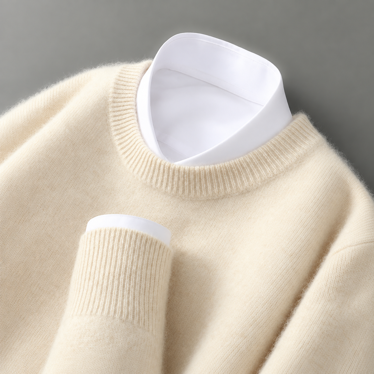 Wayne - Retro gruby pullover dla mężczyzn