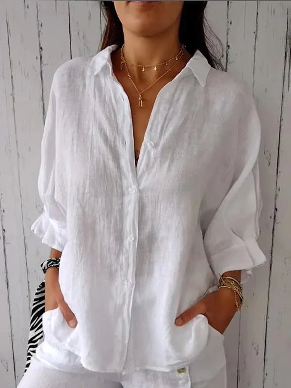 Madison - Elegant timeless blouse with buttons
