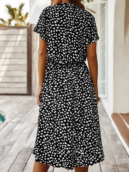 Vexana - Leichtes Sommerkleid Damen mit Print Elegant