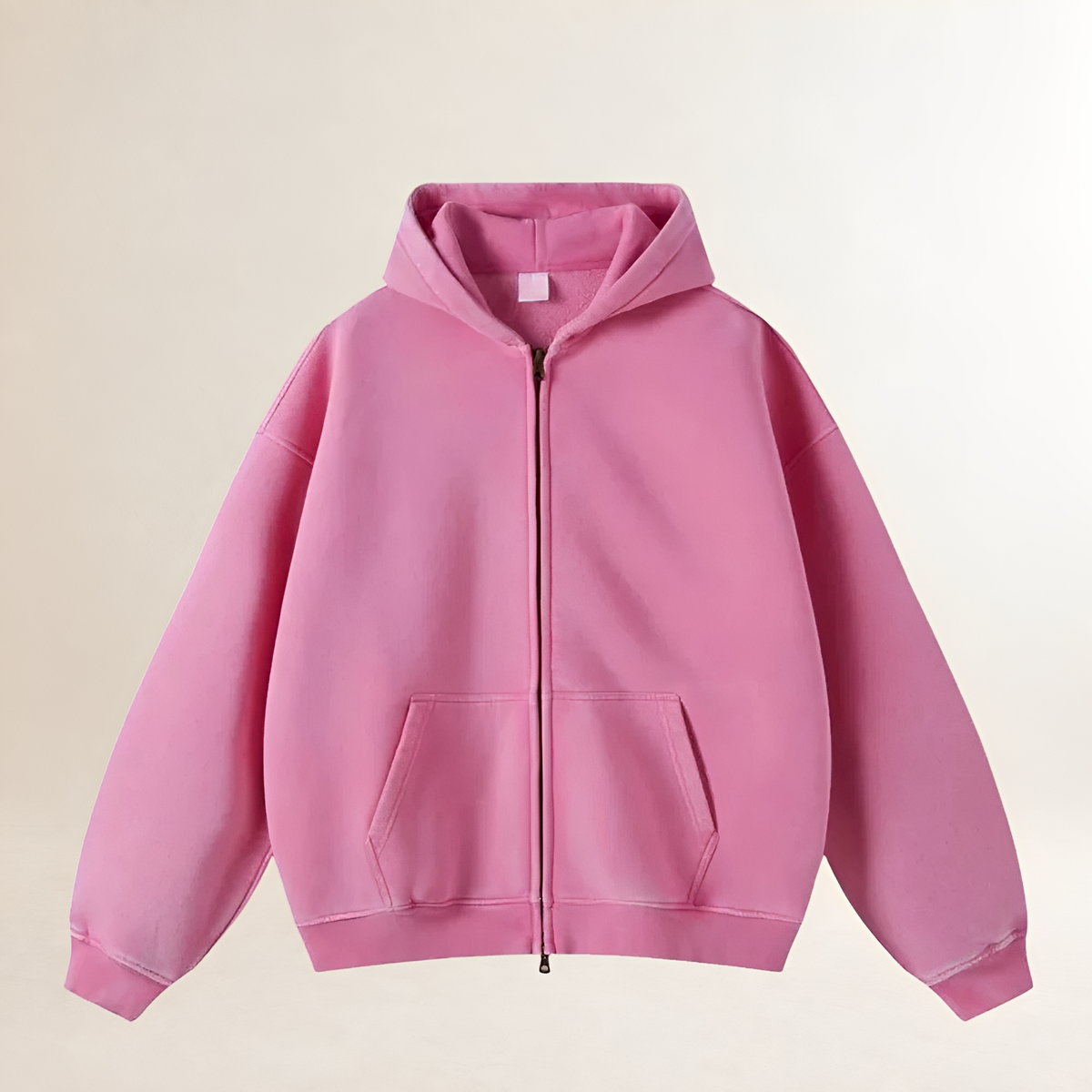 Bluza z kapturem męska z zamkiem oversize miękka