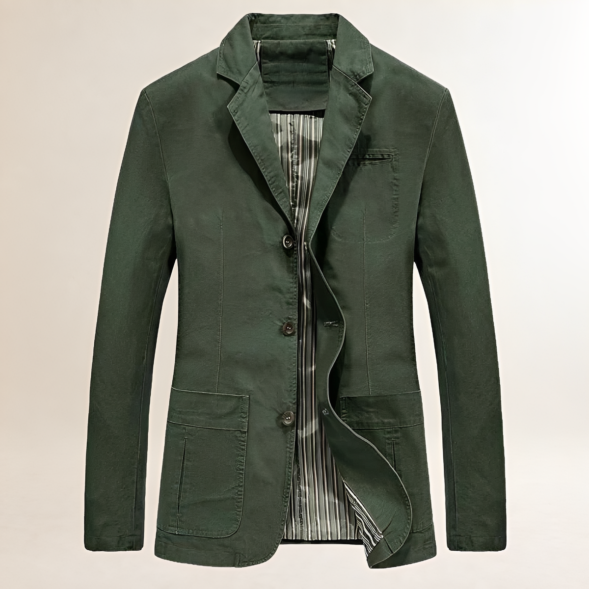 Męski casualowy żakiet marynarka slim fit z guzikami i kieszeniami