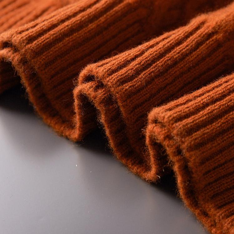 Męski sweter z golfem, regularny krój, teksturowany wzór i ribowanym kołnierzem