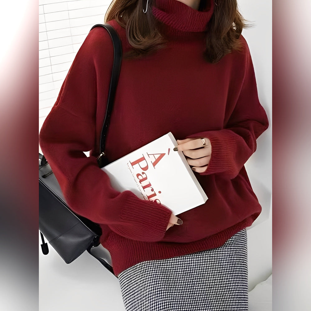 Yvette – Pullover z wysokim kołnierzem dla kobiet