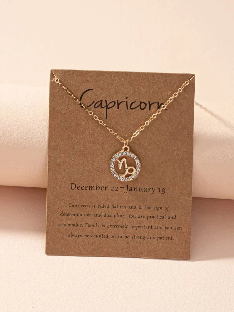 Naszyjnik z znakiem zodiaku - Naszyjnik z znakiem zodiaku Astrology Girl