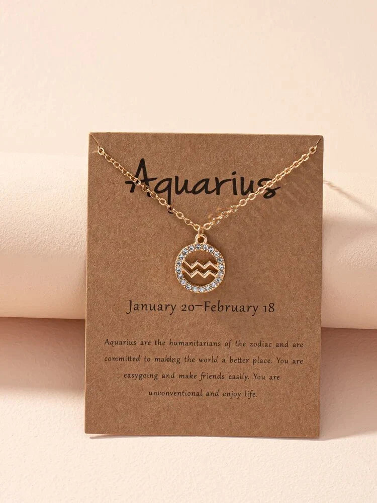 Naszyjnik z znakiem zodiaku - Naszyjnik z znakiem zodiaku Astrology Girl