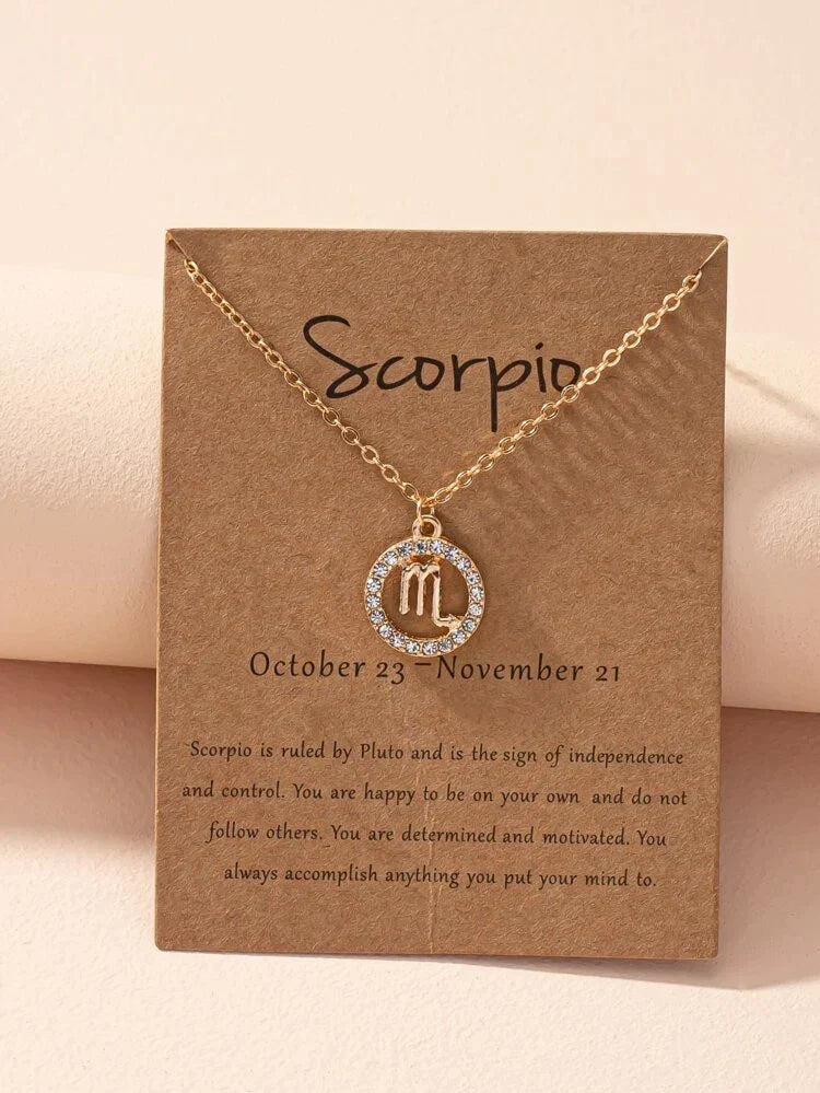 Naszyjnik z znakiem zodiaku - Naszyjnik z znakiem zodiaku Astrology Girl