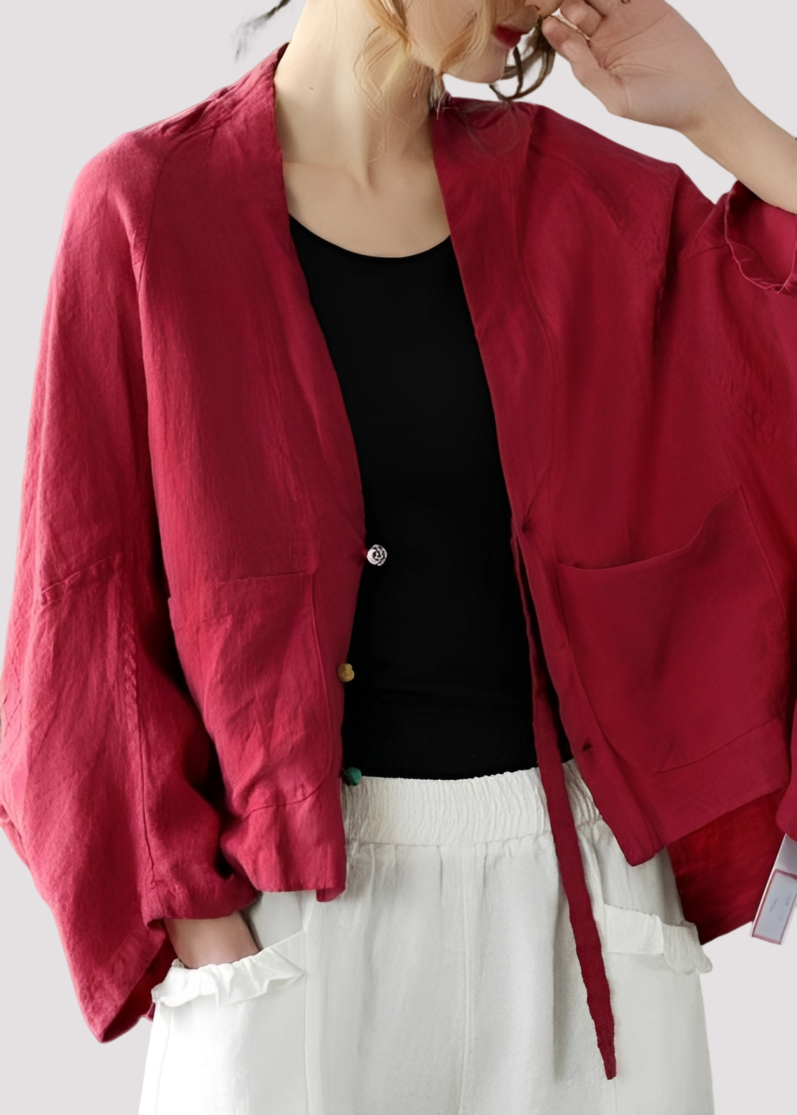 Tilly - Swobodny, luźno dopasowany kardigan z kieszeniami dla kobiet