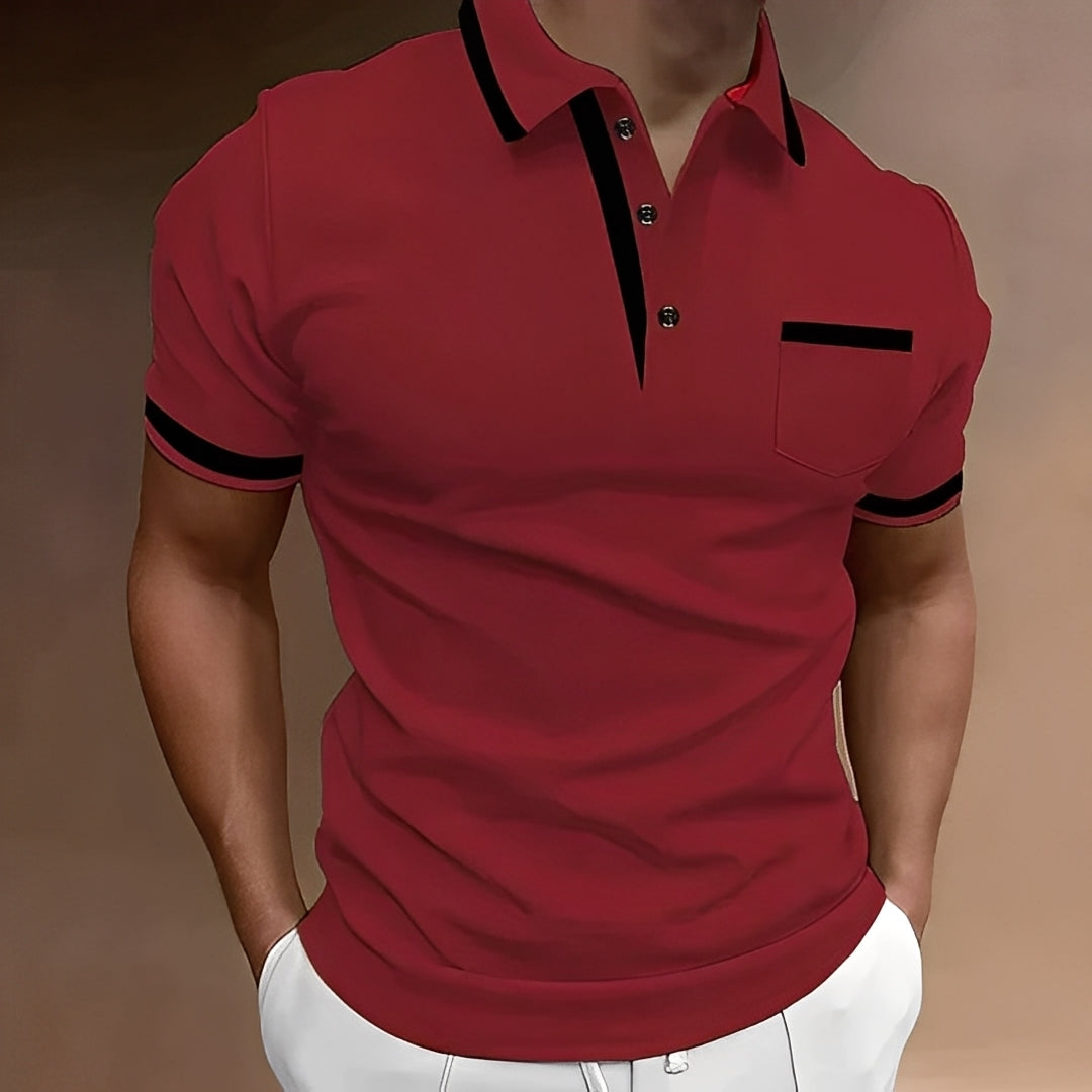 Callahan - Modna męska koszulka polo z kieszenią