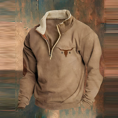 Kenton - Modny sweter męski z zamkiem
