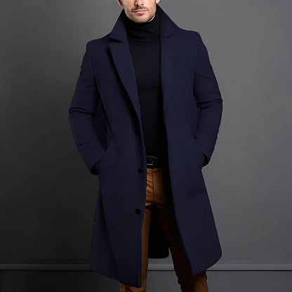 Tucker - Elegancki Męski Płaszcz Wełniany