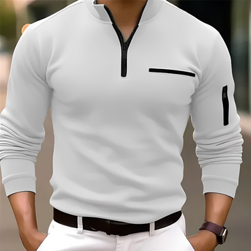Marco - Stylowy sweter z zamkiem