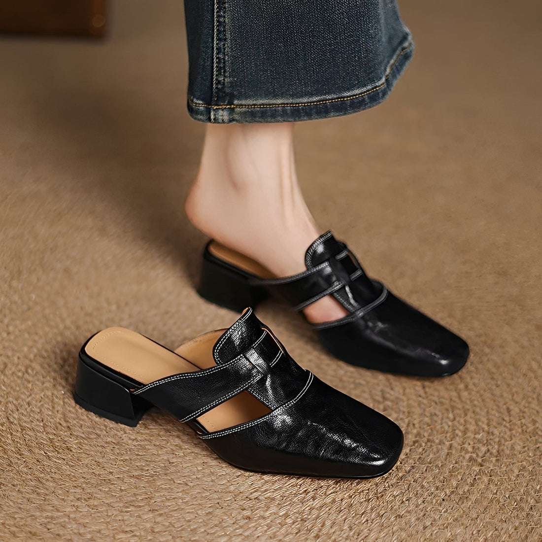 Evie - Eleganckie mule sandały