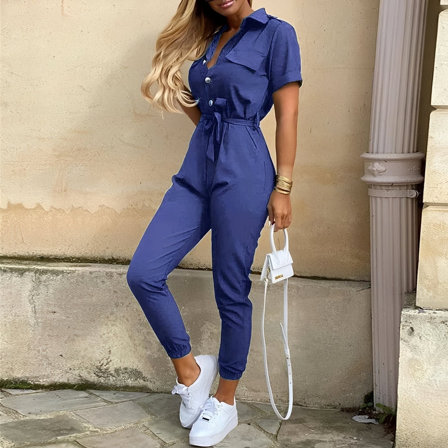 Cecilia – Elegancki dopasowany kombinezon