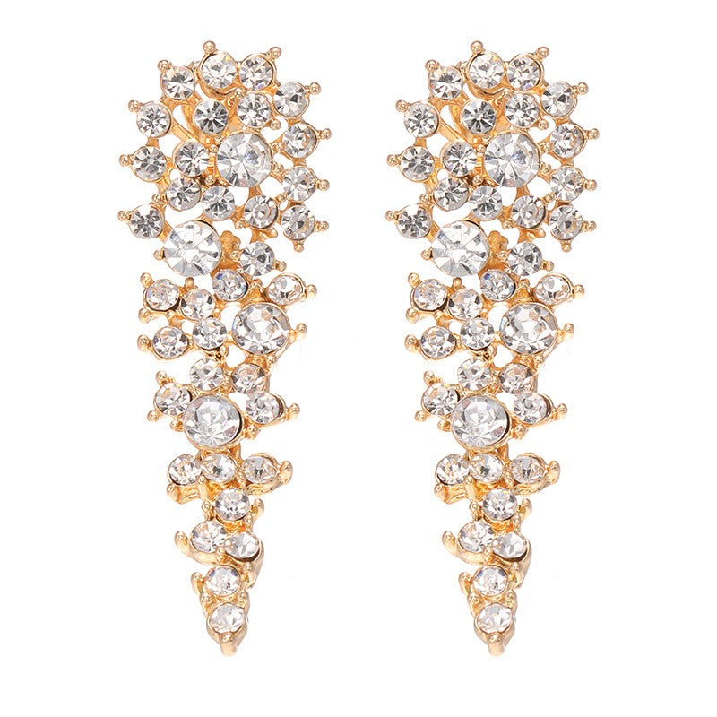 Eloise – Kolczyki klipsowe z rhinestone bez przekłucia