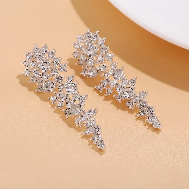 Eloise – Kolczyki klipsowe z rhinestone bez przekłucia