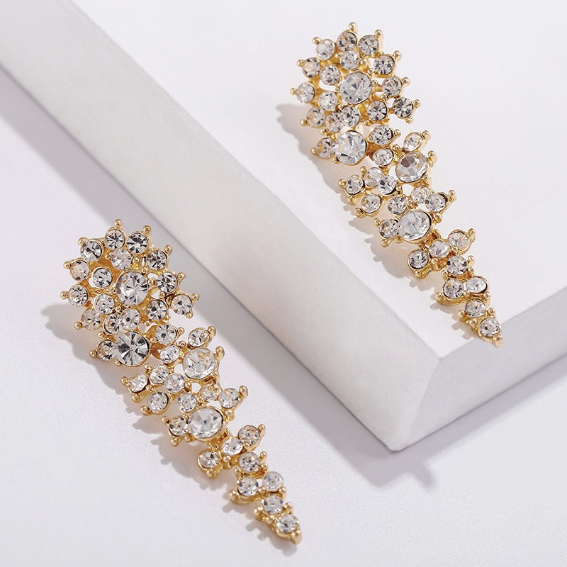 Eloise – Kolczyki klipsowe z rhinestone bez przekłucia