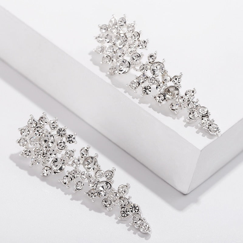 Eloise – Kolczyki klipsowe z rhinestone bez przekłucia