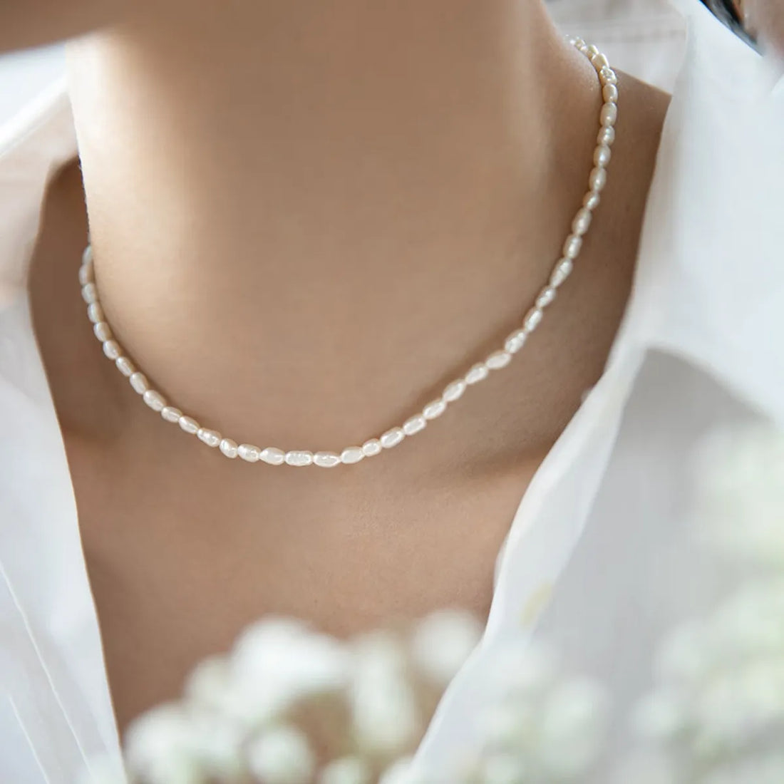 Olivia – Elegancki naszyjnik z perłami