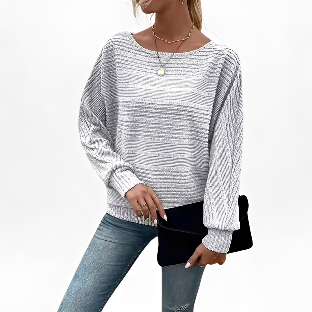 Eleanore - Wygodny sweter w paski