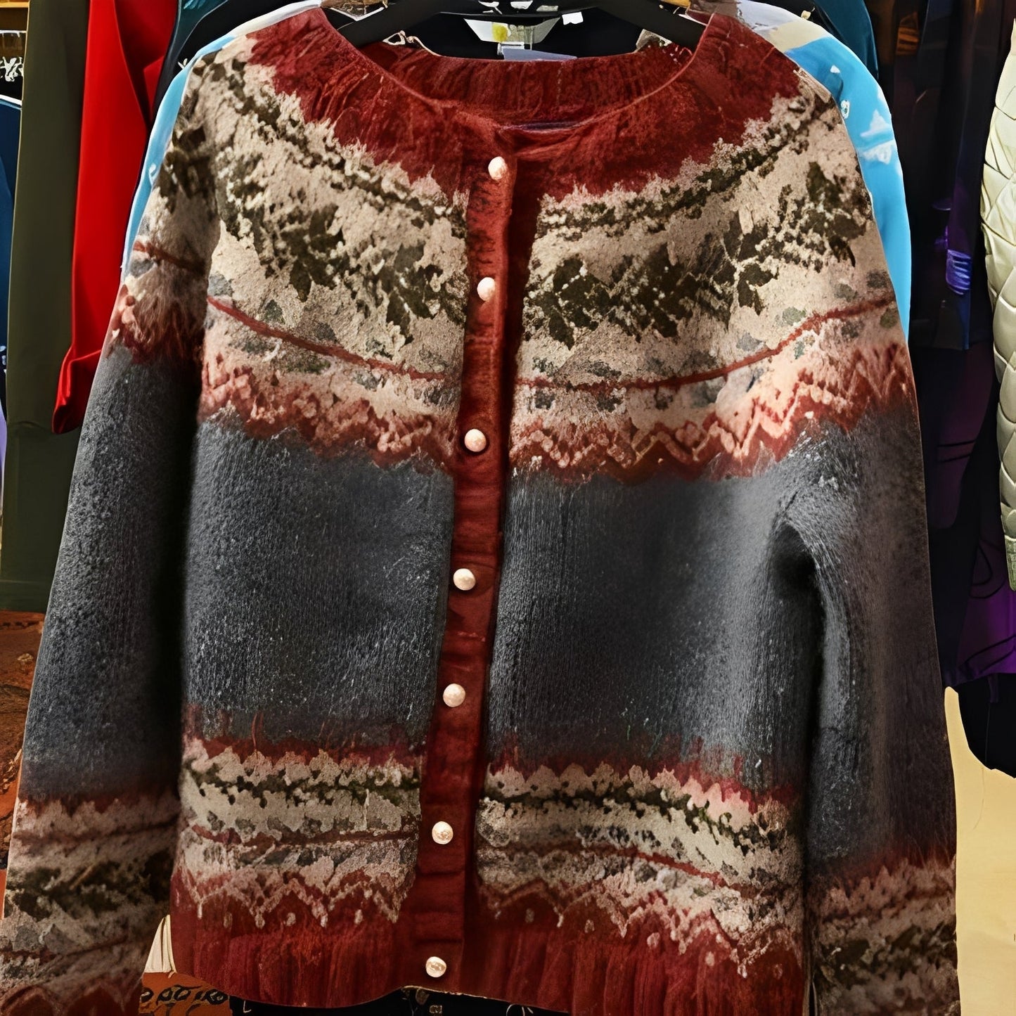 Nicola - Elegancki etniczny kardigan dla kobiet