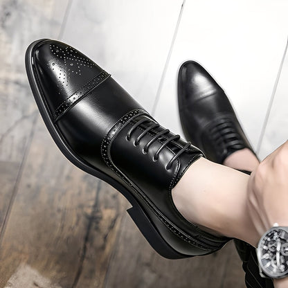 Fulton - Nowoczesne, stylowe, męskie skórzane buty brogue