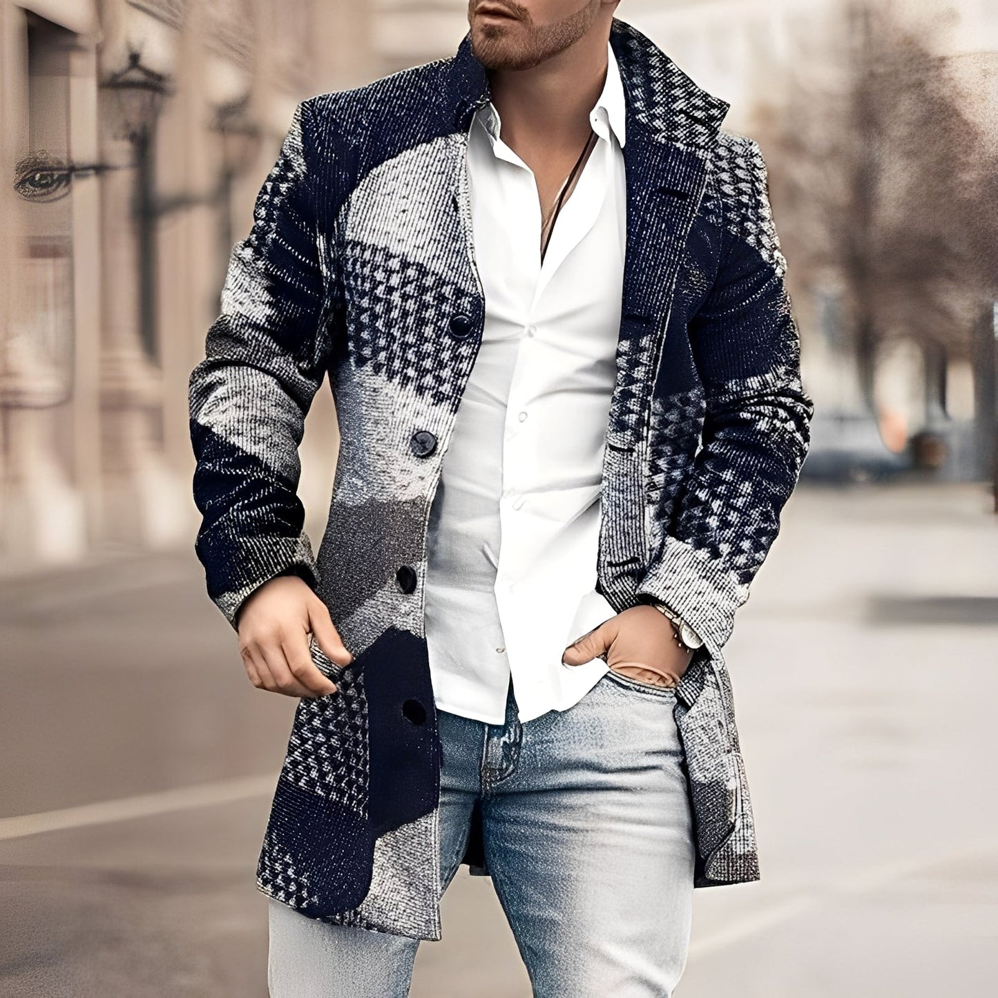 Guillaume – Tradycyjny Męski Płaszcz