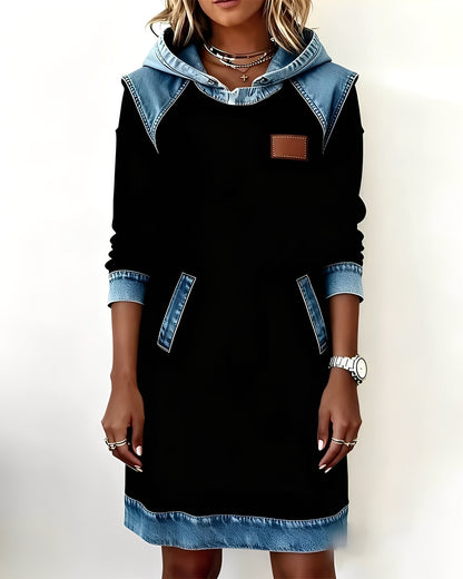 Catherine - Stylowa sukienka z kapturem i kieszeniami dla pań