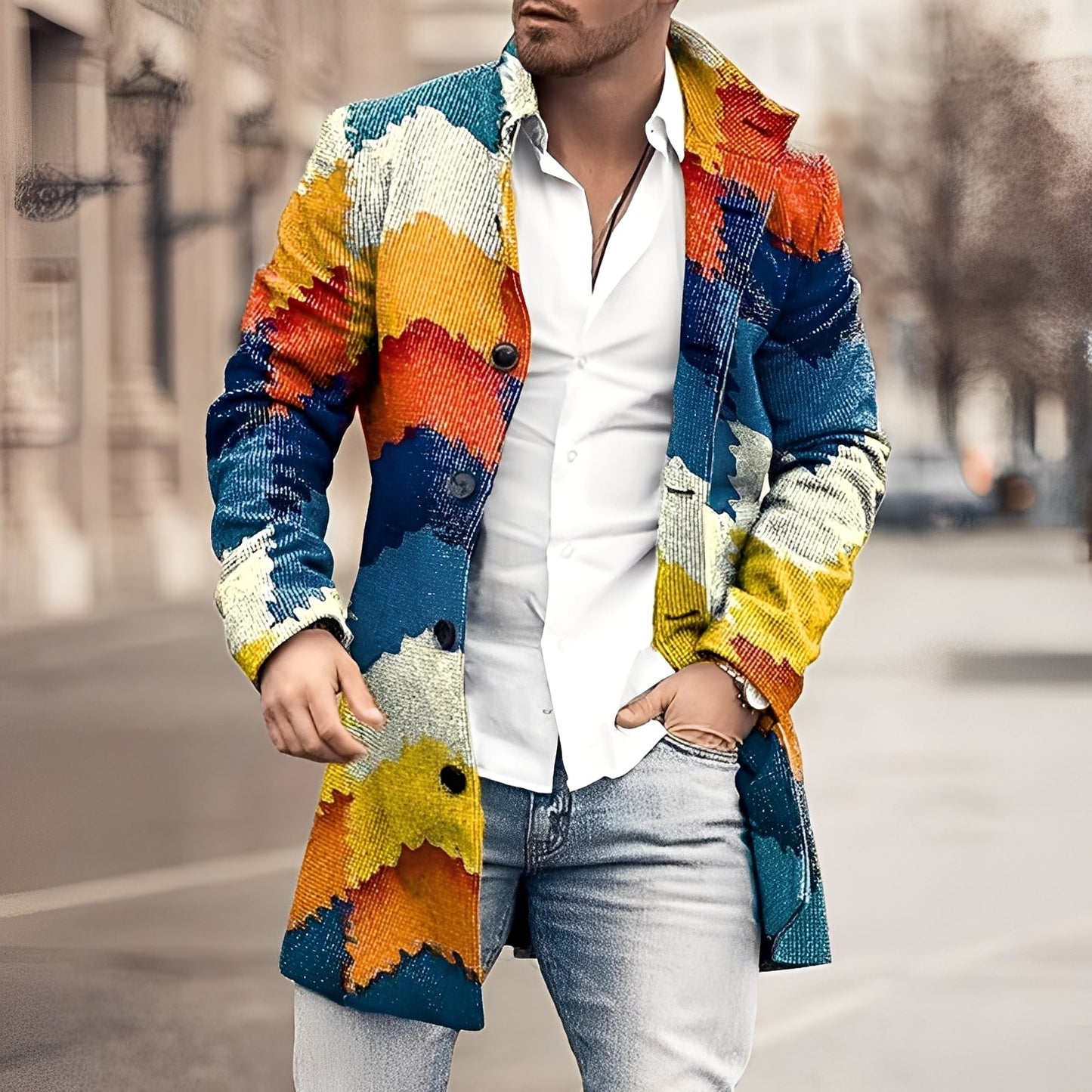 Guillaume – Tradycyjny Męski Płaszcz