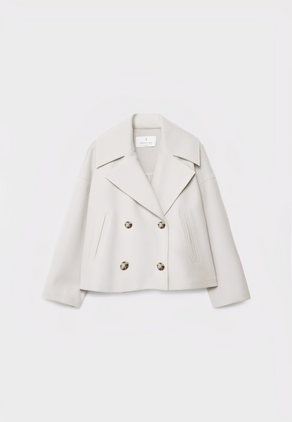 Claire – Krótka Elegancka Dwurzędowa Kurtka