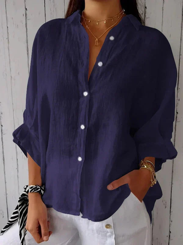 Madison - Elegant timeless blouse with buttons