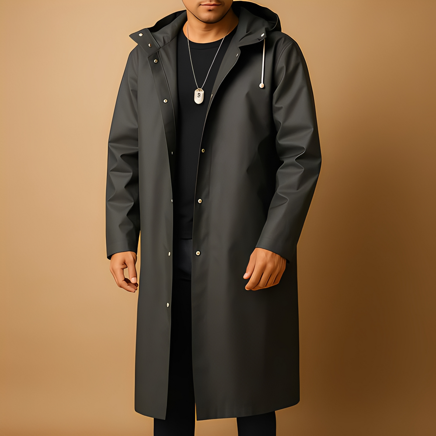 Alejandro - Long waterproof coat for men