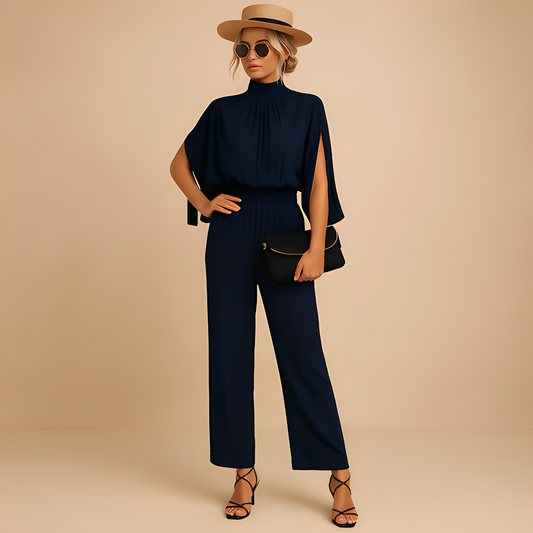 Adelle - Elegant jumpsuit with turtleneck for women