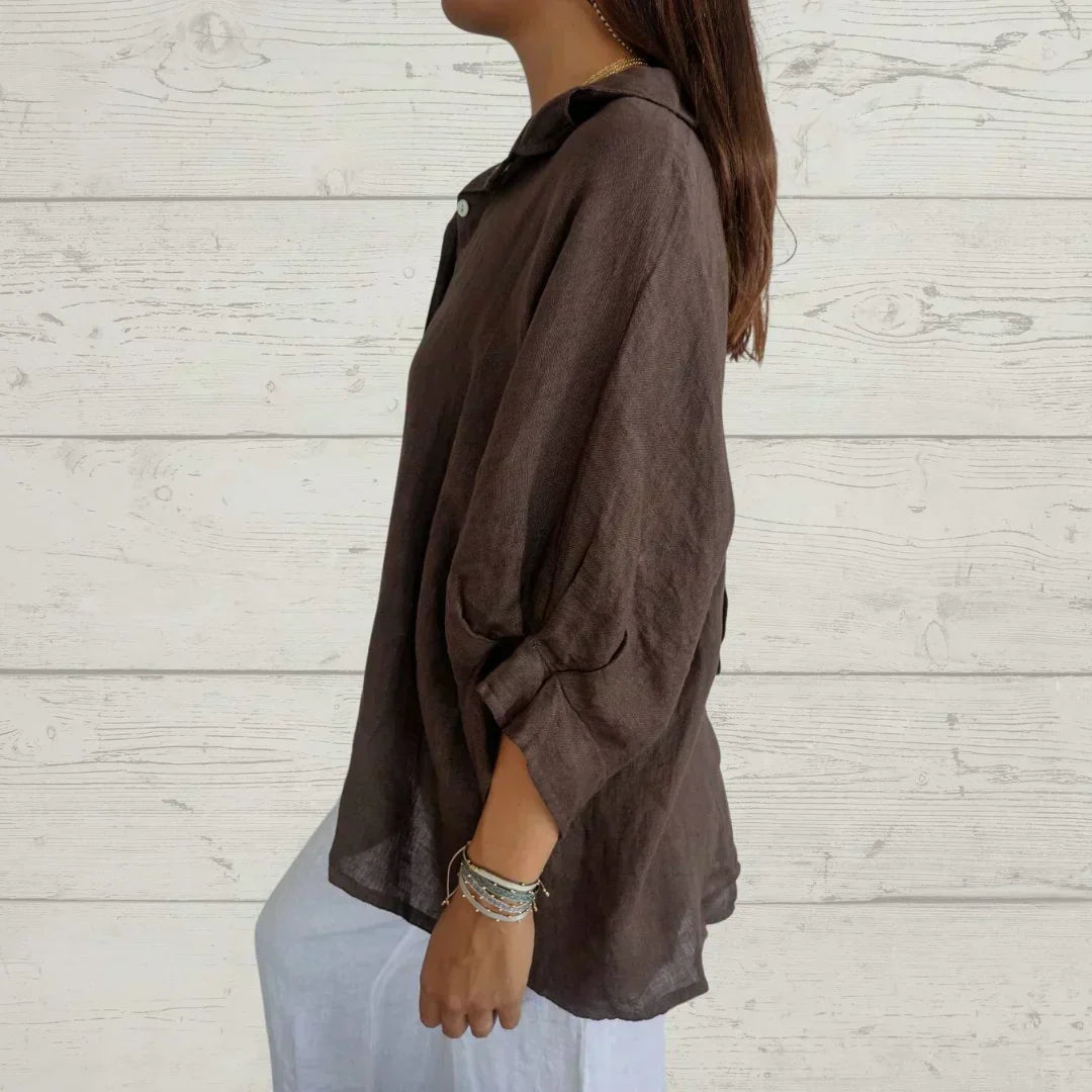 Madison - Elegant timeless blouse with buttons