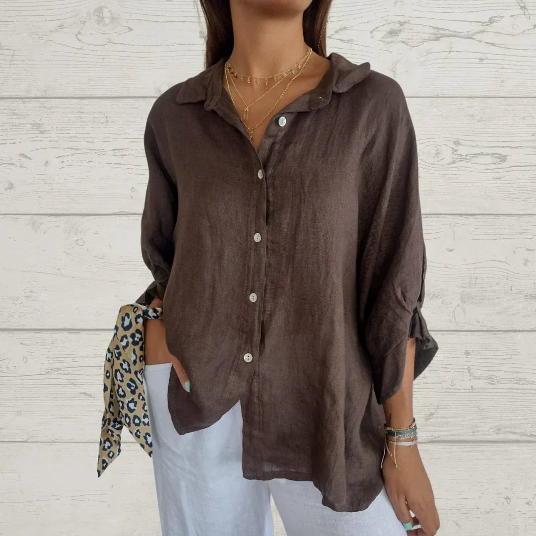 Madison - Elegant timeless blouse with buttons