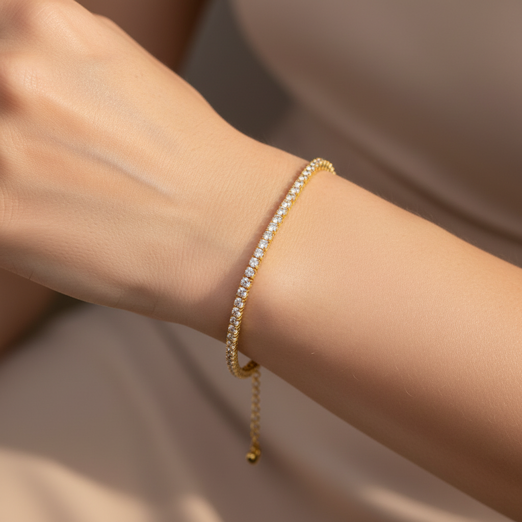 Cher – Elegancka bransoletka z cyrkoniami