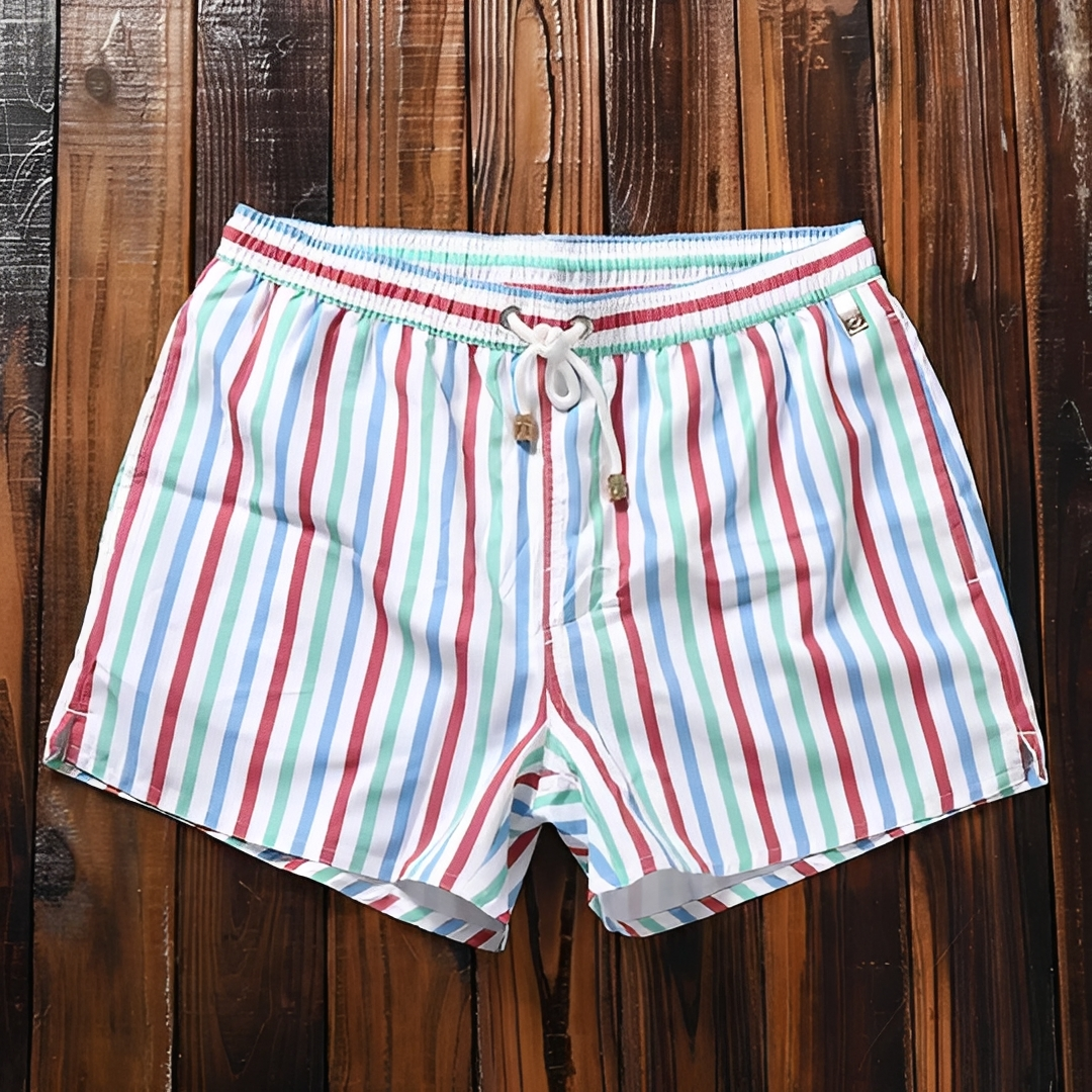 Gildar - Elegante sommerliche gestreifte kurze Hosen für Männer
